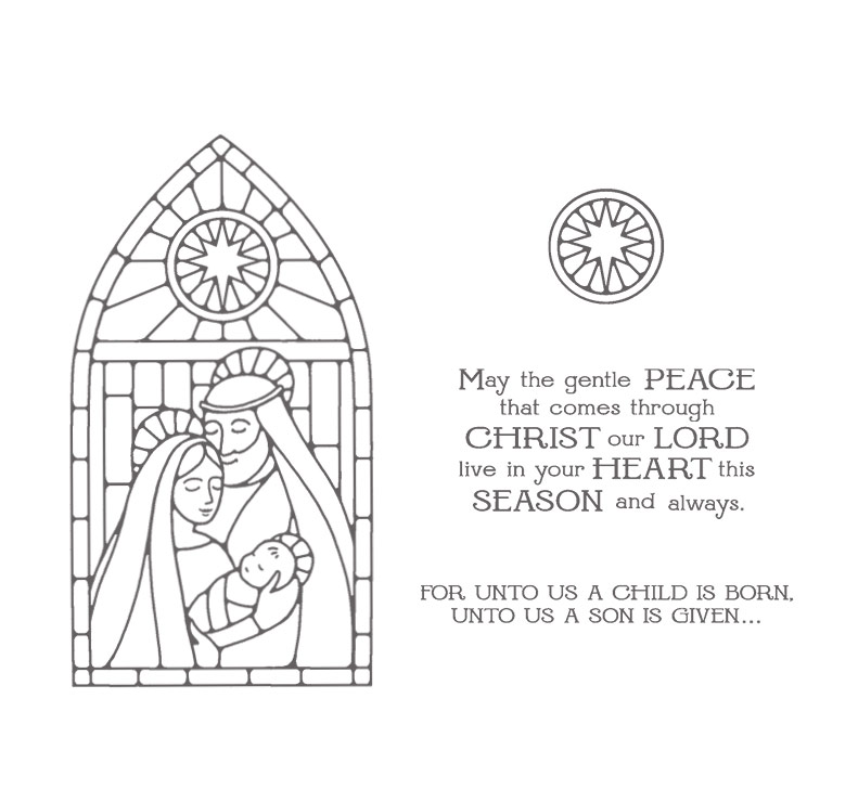 Stampin Up Gentle Peace   Photopolymer Stamp Set