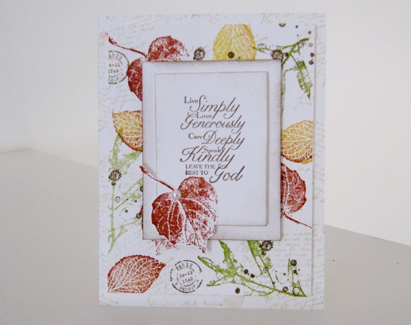 Stampin Up French Foliage