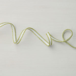 144123 Old Olive 1/4 Stitched-Edge Ribbon
