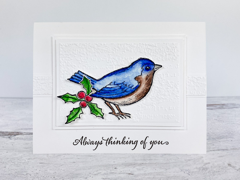 luxury-handmade-christmas-card-with-blue-bird