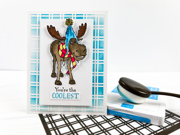 All-Bundled-Up-Cards-Stampin-Up-Moose-with-blended-background