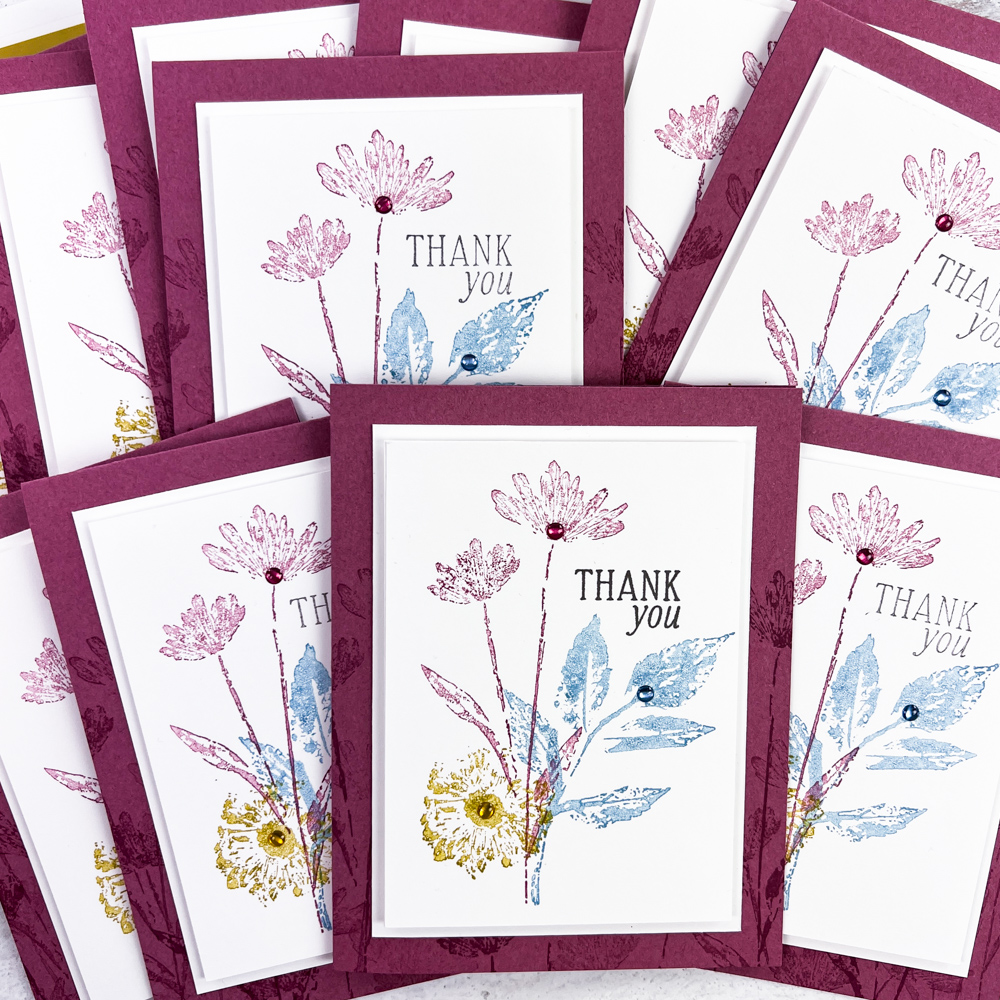 Easy-card-making-with-moody-mauve-base-and-botanicals-stamped-in-soft-colors-inked-and-tiled-stamp